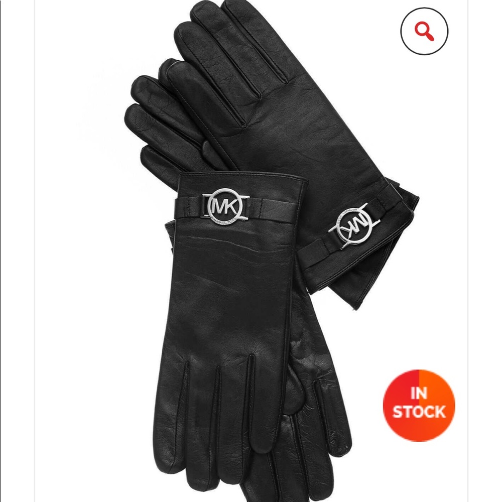 🖤Michael Kors black leather gloves🖤 - Picture 1 of 4